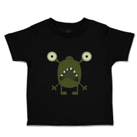 Toddler Clothes Monster Open Mouth Cartoon Character Toddler Shirt Cotton