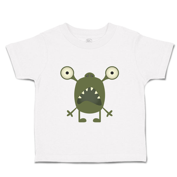 Toddler Clothes Monster Open Mouth Cartoon Character Toddler Shirt Cotton