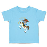 Cute Toddler Clothes Cowboy White Horse Brown B Toddler Shirt Cotton
