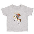 Cute Toddler Clothes Cowboy White Horse Brown B Toddler Shirt Cotton