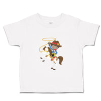 Cute Toddler Clothes Cowboy White Horse Brown B Toddler Shirt Cotton