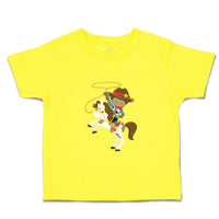 Cute Toddler Clothes Cowboy White Horse Brown B Toddler Shirt Cotton