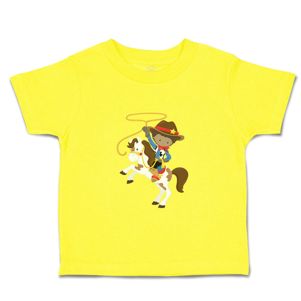 Cute Toddler Clothes Cowboy White Horse Brown B Toddler Shirt Cotton