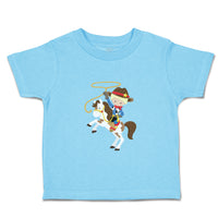 Cute Toddler Clothes Cowboy White Horse Blonde Toddler Shirt Baby Clothes Cotton