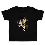 Cute Toddler Clothes Cowboy White Horse Blonde Toddler Shirt Baby Clothes Cotton
