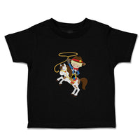Cute Toddler Clothes Cowboy White Horse Blonde Toddler Shirt Baby Clothes Cotton
