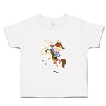 Cute Toddler Clothes Cowboy White Horse Blonde Toddler Shirt Baby Clothes Cotton