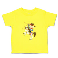 Cute Toddler Clothes Cowboy White Horse Blonde Toddler Shirt Baby Clothes Cotton