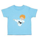 Cute Toddler Clothes Karate Boy Jump Red Karate Mma Toddler Shirt Cotton