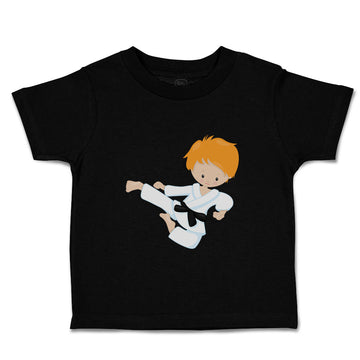 Cute Toddler Clothes Karate Boy Jump Red Karate Mma Toddler Shirt Cotton