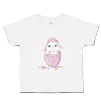 Toddler Clothes Bunny in Egg Shell Holidays Toddler Shirt Baby Clothes Cotton