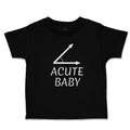 Toddler Clothes Acute Angle Baby Geometry Math Sign and Symbol Toddler Shirt