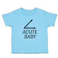 Toddler Clothes Acute Angle Baby Geometry Math Sign and Symbol Toddler Shirt