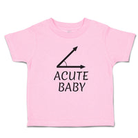 Toddler Clothes Acute Angle Baby Geometry Math Sign and Symbol Toddler Shirt