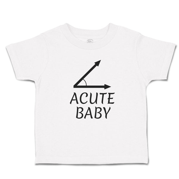 Toddler Clothes Acute Angle Baby Geometry Math Sign and Symbol Toddler Shirt