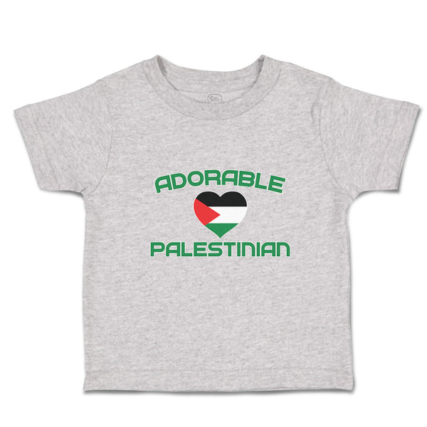 Cute Toddler Clothes The Adorable Palestinian Flag on Heart Symbol Toddler Shirt