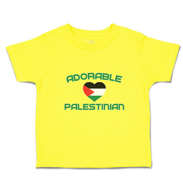 Cute Toddler Clothes The Adorable Palestinian Flag on Heart Symbol Toddler Shirt