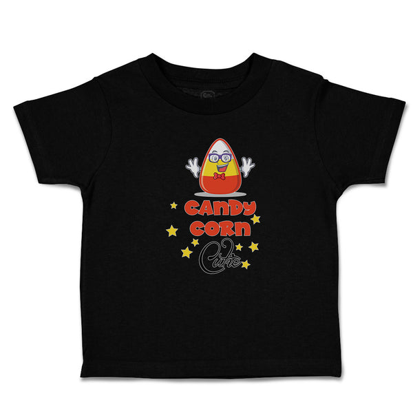 Toddler Clothes Candy Corn Cutie with Smiling Face and Stars Toddler Shirt