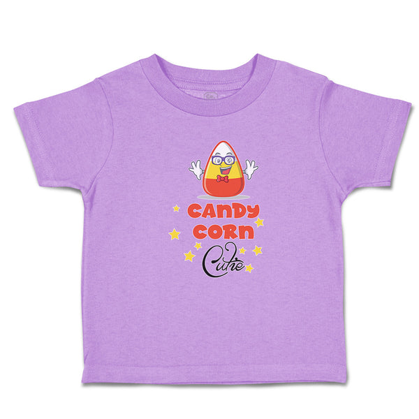 Toddler Clothes Candy Corn Cutie with Smiling Face and Stars Toddler Shirt