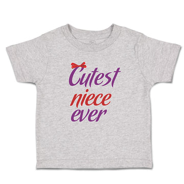 Toddler Clothes Cutest Niece Ever with Red Bow Toddler Shirt Baby Clothes Cotton
