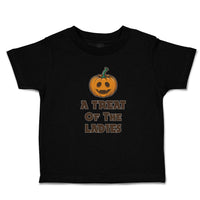 Toddler Clothes A Treat of The Ladies An Halloween Punpkin Face Toddler Shirt