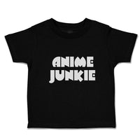 Toddler Clothes Monogram Silhouette Anime Junkie Letters Toddler Shirt Cotton