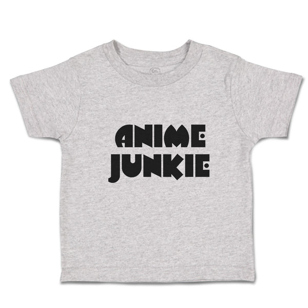 Toddler Clothes Monogram Silhouette Anime Junkie Letters Toddler Shirt Cotton
