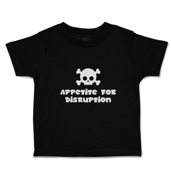 Cute Toddler Clothes Appetite for Disruption Silhouette Skull and Crossbones