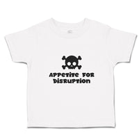 Cute Toddler Clothes Appetite for Disruption Silhouette Skull and Crossbones