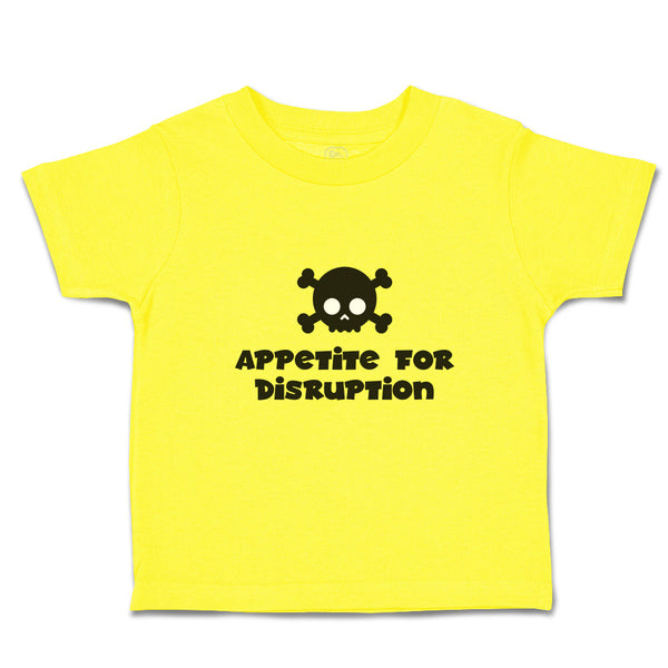 Cute Toddler Clothes Appetite for Disruption Silhouette Skull and Crossbones