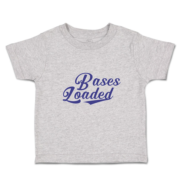 Cute Toddler Clothes Bases Loaded Baseball Indoor Sport Gameplay Toddler Shirt