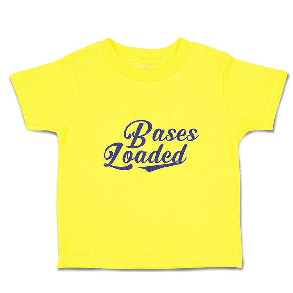 Cute Toddler Clothes Bases Loaded Baseball Indoor Sport Gameplay Toddler Shirt