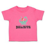 Toddler Girl Clothes Believe Sitting Cute Baby Brontosaurus Dinosaur Cotton
