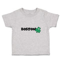 Toddler Clothes Grunge Clover Boston Shamrock Leaf St. Patricks Day Symbol