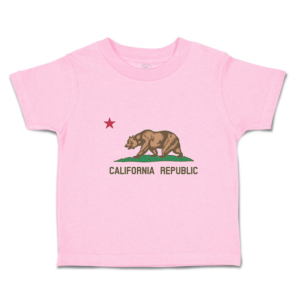 Toddler Clothes Flag of California Republic State of United States Toddler Shirt