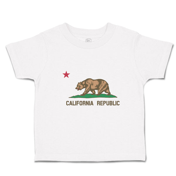 Toddler Clothes Flag of California Republic State of United States Toddler Shirt