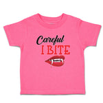 Toddler Girl Clothes Halloween Warns Careful Bite Mouth, Lips Teeth Cotton