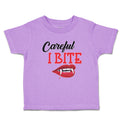 Toddler Girl Clothes Halloween Warns Careful Bite Mouth, Lips Teeth Cotton