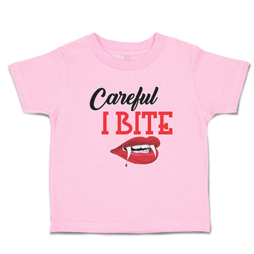Toddler Girl Clothes Halloween Warns Careful Bite Mouth, Lips Teeth Cotton