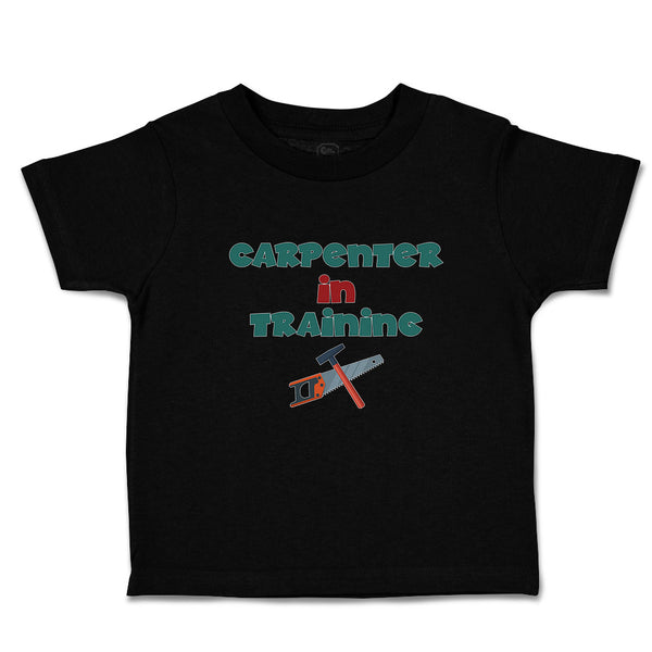 Cute Toddler Clothes Carpenterer in Training with Tools Toddler Shirt Cotton