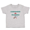 Cute Toddler Clothes Carpenterer in Training with Tools Toddler Shirt Cotton