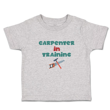 Cute Toddler Clothes Carpenterer in Training with Tools Toddler Shirt Cotton