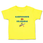 Cute Toddler Clothes Carpenterer in Training with Tools Toddler Shirt Cotton