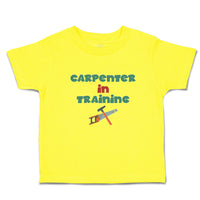 Cute Toddler Clothes Carpenterer in Training with Tools Toddler Shirt Cotton