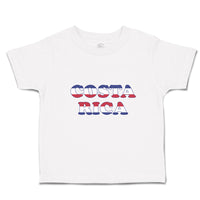 Cute Toddler Clothes Costa Rica American Flag Usa Toddler Shirt Cotton