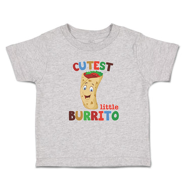 Toddler Clothes Cutest Little Burrito in Mexican Fast Food Roll Toddler Shirt