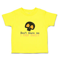 Cute Toddler Clothes Don'T Scare Me I Poop Easily An Silhouette Skull Head