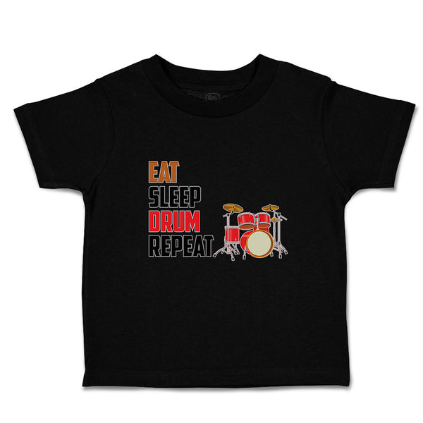 Toddler Clothes Eat Sleep Drum Repeat Musical Toddler Shirt Baby Clothes Cotton