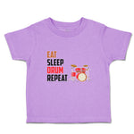 Toddler Clothes Eat Sleep Drum Repeat Musical Toddler Shirt Baby Clothes Cotton