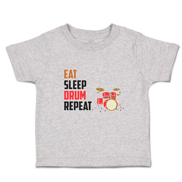 Toddler Clothes Eat Sleep Drum Repeat Musical Toddler Shirt Baby Clothes Cotton